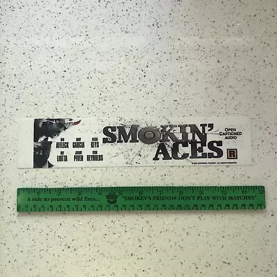 SMOKIN’ ACES (2006) Movie Theater Mylar Poster 2.5.x11.5 DS OG Ryan Reynolds • $12.99