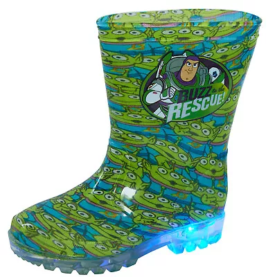 £14.95 • Buy Disney Toy Story Light Up Wellington Boots Kids Buzz Aliens Rain Snow Wellies
