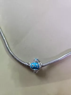 Disney Pandora Alice In Wonderland Tea Cup Blue Charm Dangles • £35