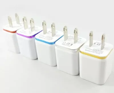 5x Lot DUAL USB 5V 2.1/1 Amp 2-port Wall Charger Tablets/ Phones Samsung LG HTC • $12.99