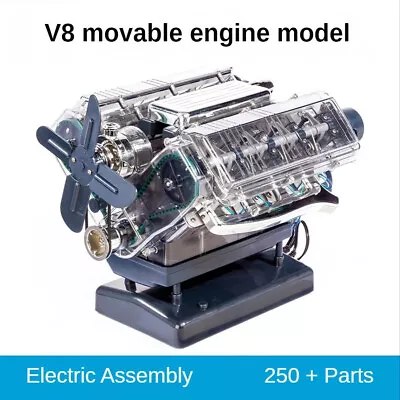 DIY V8 Mini Engine Car Engine Model Can Start The Assembly Model 250+ Parts • $279