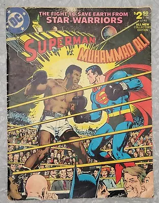 Vintage 1978 Superman Vs Muhammad Ali DC Comic Book Collectors Edition C-56 • $27.59