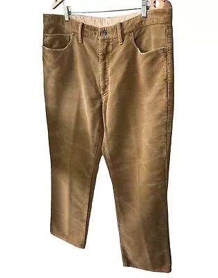 VTG Polo Ralph Lauren Suede Pants Men's Size 38x30 Tan RARE • $89.90