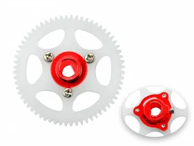 CNC Delrin Main Gear W/ Hub Set (RED) - BLADE MCPX BL2 • $31.82