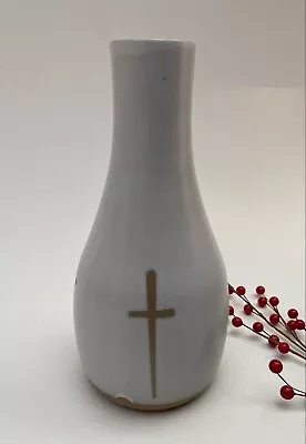 Mid-Century Martz Marshall Studio Pottery Vase / Bottle Signed M91 Cross Easter • $74
