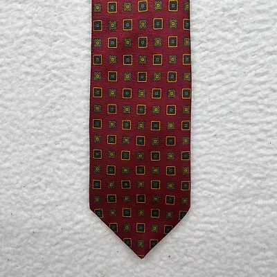 Brooks Brothers Makers 100% Silk Tie Multicolor Geometric 3.5W X 61 L • $24.86