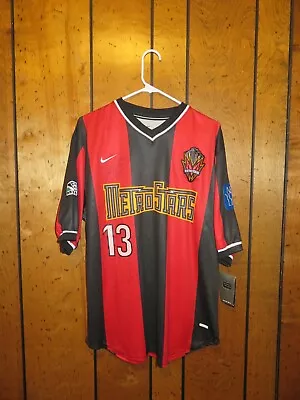 Authentic Nike New York Metrostars 2000-2002 Home Jersey Kit Clint Mathis Auto  • $499.99