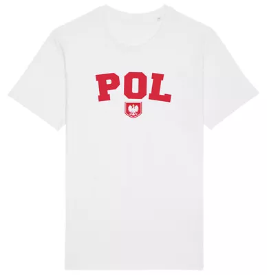 Poland POL T-Shirt 2024 Adults Kids Baby Family Football Euro Shipping Polska • £8.99