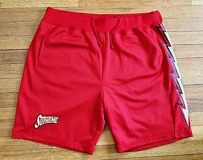 Supreme Bolt Red Basketball Shorts Men’s Size XL SS18 • $149.99