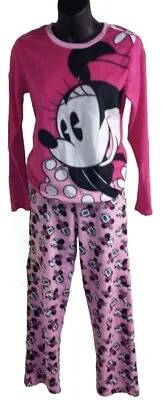 Disney Women's Minnie Mouse Longsleeve Pajama  / Sleepwear Set Small • $10.99