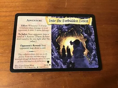 Harry Potter TCG CCG - Quidditch Cup - INTO THE FORBIDDEN FOREST - 39/80 • $0.99