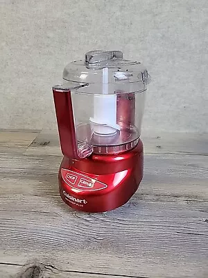 Cuisinart Mini Prep Plus 3 Cup Food Processor DLC-2A Red Works • $24.87