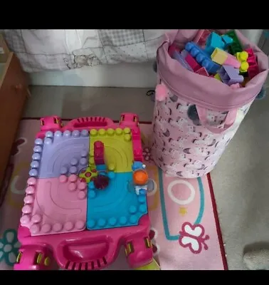 Mega Blocks Table And Big Bag Of Blocks • £25