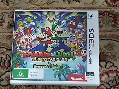 Mario & Luigi Superstar Saga + Bowser's Minions Nintendo 3DS Game PAL AUS • $147