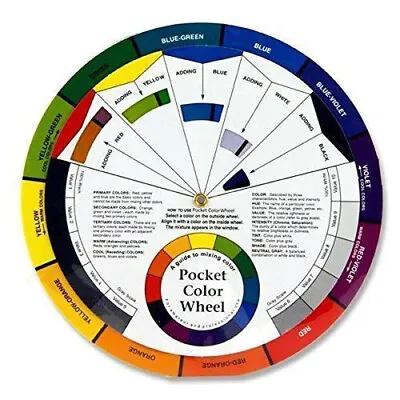 COLOR WHEEL 13cm ROUND From THE COLOR WHEEL COMPANY ~ FREEPOST • £2.99