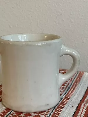 Vintage Victor Off White Mug 3.5  Heavy Diner Restaurant Ware MCM Coffee Cup 6oz • $6.99