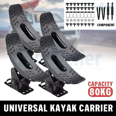 Universal Kayak Carrier Saddle Watercraft Roof Rack Arm Mounted Canoe Loader AU • $55.98