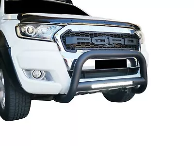 Black Nudge Bar 3  100W LED Light Bumper Guard Suitable For Ford Everest 15-22 • $399.95