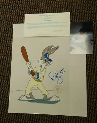  Baseball Bugs  Bugs Bunny Cel HAND SIGNED Robin Yount Hall Of Fame HOF Brewers • $430