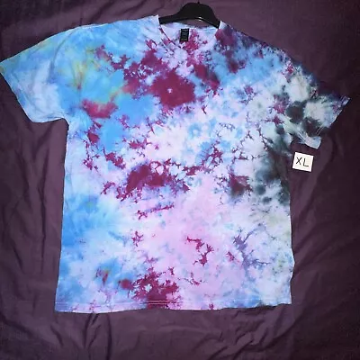 XL Hand Tie Dye  Cotton T-shirt • £10