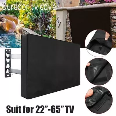 Outdoor Garden Waterproof LCD TV DustCover 600D Oxford Cloth Portable TV Cover • £21.32