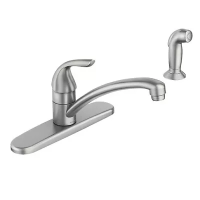 Moen 87202SRS Adler Spot Resist Stainless One-Handle Kitchen Faucet Side Sprayer • $50.99