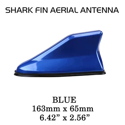 £9.59 • Buy Universal Blue Car Shark Fin Antenna Auto Roof Aerial With FM/AM Radio Signal