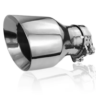 2.5 To 4 Inch Exhaust Tip 2.5 Inlet To 4 Outlet Exhaust Tips 6.7  Overall Len... • $58.88