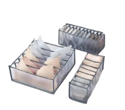 Foldable Drawer Organizer Divider - Closet Storage Box For Underwear Bras Sock • $7.40