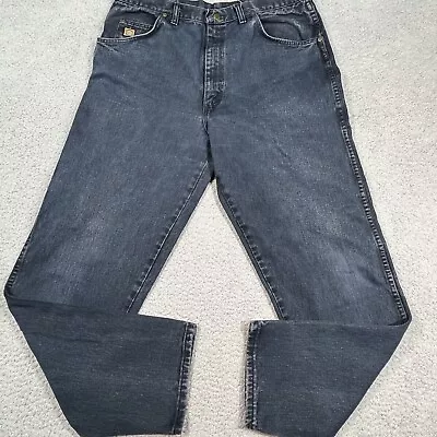 Wrangler Jeans Mens 36x32 Dark Wash Regular Fit VINTAGE Made In USA 954WMNN • $16.79