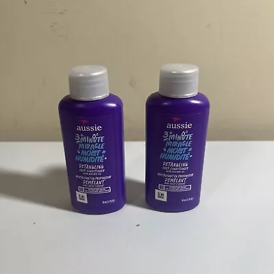 Lot Of 2 Aussie 3 Minute Miracle Moist Deep Conditioners 1.7 FL OZ Travel Size! • $8