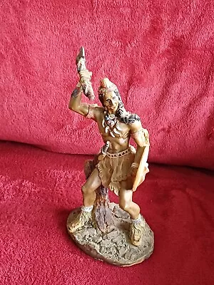 Native American Indian Male Warrior Resin Statue Figurine Sculpture • £9.99