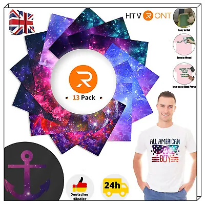 £18.65 • Buy 13x Cloud Galaxy Heat Transfer Vinyl T-shirt HTV Vinyl Iron-on For Cricut 
