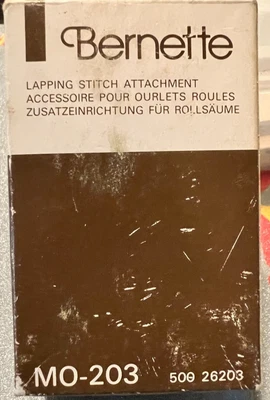 $9.99 • Buy Bernina Bernette Lapping Stitch Attachment 500 26203 Serger Presser Foot Plate