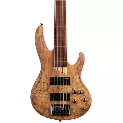 ESP LTD B-205SMFL 5-String Fretless Spalted Maple Bass Guitar Natural • $649