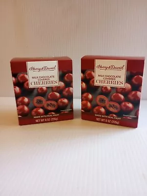 2 Harry And David Milk Chocolate Cherries 8 Oz In Holiday Box ~ Best By 01/28/25 • $22