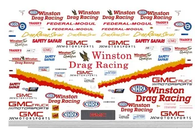 NHRA Safety Truck GMC 1/25th - 1/24th Scale WATERSLIDE DECALS • $8.50