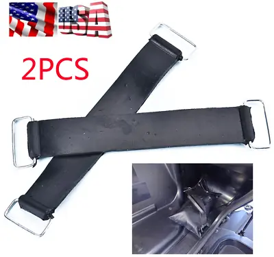 2X Universal Motorcycle Rubber Battery Band Strap Fixed Holder Belt Fixing (USA) • $11.39