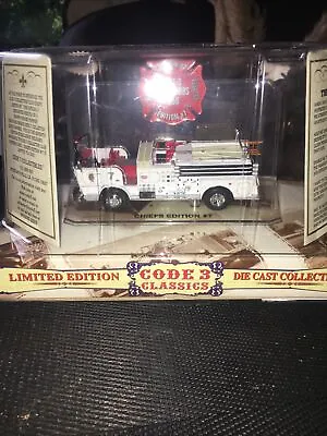 CODE 3 #12256 CHIEFS EDITION #7 FIRE TRUCK 1:64 SCALE Crown Firecoach • £67.49