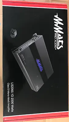 Mmats LS2000.1d Super ClassD Monoblock Amplifier  1ohm Bass Knob Best 2000watts  • $369.99