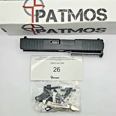 $259.99 • Buy PATMOS Arms Judah Slide Fits Glock 26 - Subcompact - Black Barrel - Parts Kit