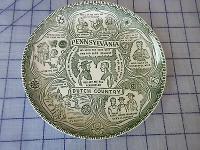 Vintage PENNSYLVANIA Dutch Country Porcelain Souvenir State Plate • $5.50