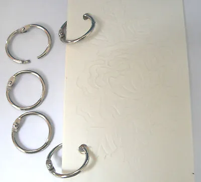 25mm Binding Metal Split Rings ' O ' Rings Key Ring Hoop Crafts DIY  *10 Rings * • £5.15