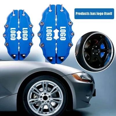 $29.16 • Buy 4x Blue 3D Style Front+Rear Car Disc Brake Caliper Cover Parts Brake Accessories