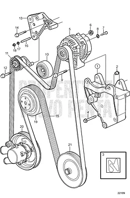 NEW Serpentine Alternator Drive PS Belt 3817287 3889124 4.3L V6 For Volvo Penta • $28.77