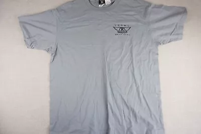 Vintage Aerosmith Tour Adult Xl Shirt Tag Gray Short Sleeve Music Roadie • $19.99