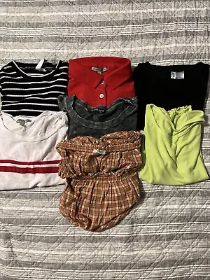 Lot Of 7 Womens XS Cropped Shirts American Eagle H&M Charlotte Russe FashionNova • $24