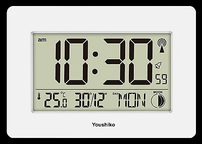 £24.99 • Buy Radio Controlled Large Screen LCD Wall Or Desk Clock ( UK & Ireland Version )