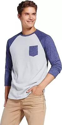 Mossimo Men's Raglan Pocket Tee Shirt Mood Ring Blue Small NWT Free Ship • $19.92