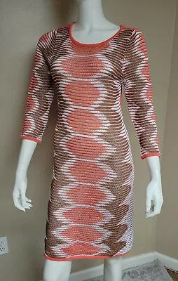 $88   Women's ECHO Beach Cover Dress Small  Cotton Crochet Orange EH11 • $16.99